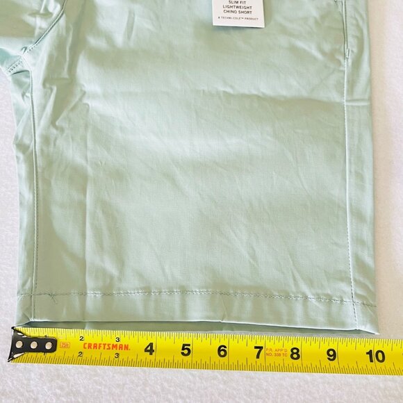 Kenneth Cole Men's Green Slim Fit Lightweight Stretch Chino Shorts Size 30 NWT - Picture 11 of 12